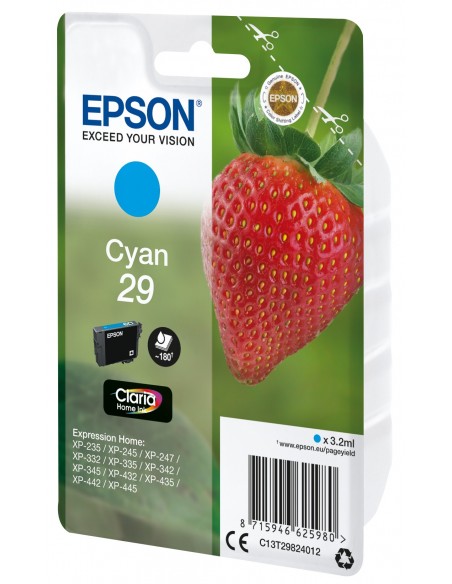 Epson Strawberry Singlepack Cyan 29 Claria Home Ink