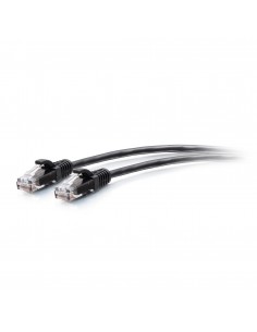 C2G Cable de conexión Ethernet delgado sin apantallar (UTP) con protección antienganche Cat6a de 0,9 m - Negro