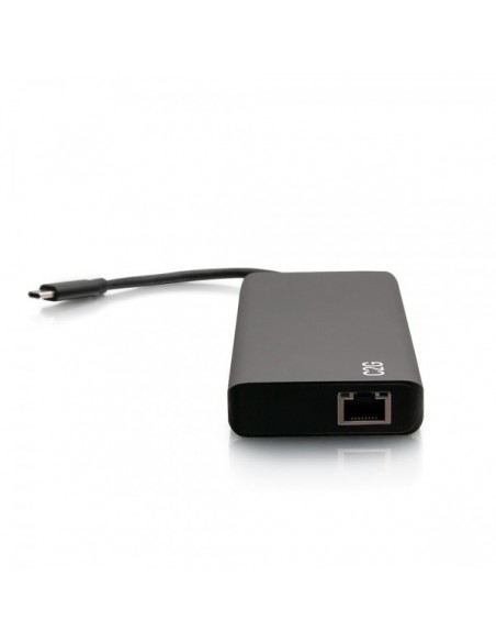 C2G Estación de conexión con doble pantalla USB-C® 9 en 1, HDMI®, Ethernet, USB, audio de 3,5 mm y alimentación de hasta 60 W -