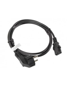 Lanberg CA-C13C-10CC-0018-BK cable de transmisión Negro 1,8 m C13 acoplador CEE7 7 2