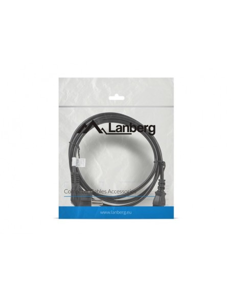 Lanberg CA-C13C-11CC-0018-BK cable de transmisión Negro 1,8 m C13 acoplador CEE7 7