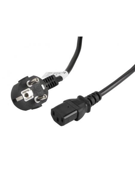 Lanberg CA-C13C-11CC-0050-BK cable de transmisión Negro 5 m C13 acoplador CEE7 7