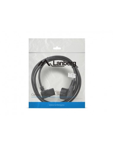 Lanberg CA-C13C-12CC-0018-BK cable de transmisión Negro 2 m C13 acoplador CEE7 7