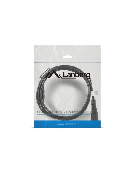 Lanberg CA-C13E-11CC-0018-BK cable de transmisión Negro 1,8 m C13 acoplador C14 acoplador