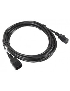 Lanberg CA-C13E-11CC-0050-BK cable de transmisión Negro 5 m C13 acoplador C14 acoplador 2