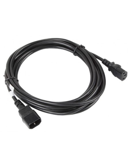 Lanberg CA-C13E-11CC-0050-BK cable de transmisión Negro 5 m C13 acoplador C14 acoplador