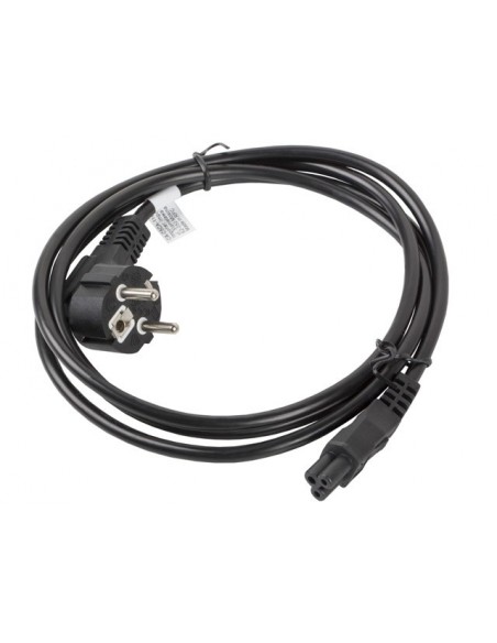 Lanberg CA-C5CA-11CC-0018-BK cable de transmisión Negro 1,8 m CEE7 7 C5 acoplador