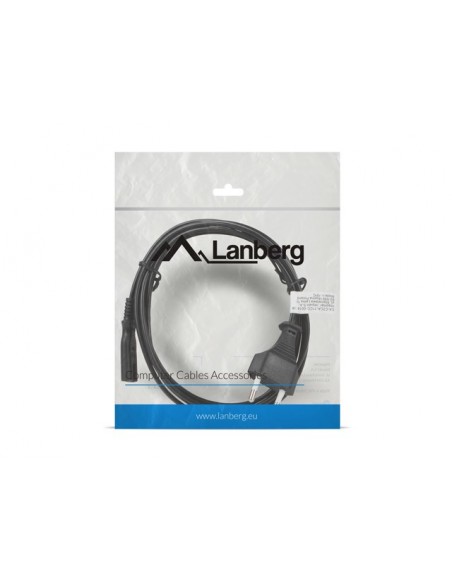 Lanberg CA-C7CA-11CC-0018-BK cable de transmisión Negro 1,8 m C7 acoplador CEE7 16