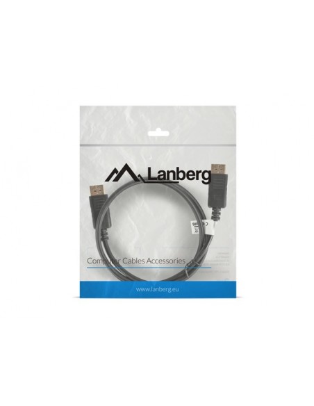 Lanberg CA-DPDP-10CC-0010-BK cable DisplayPort 1 m Negro