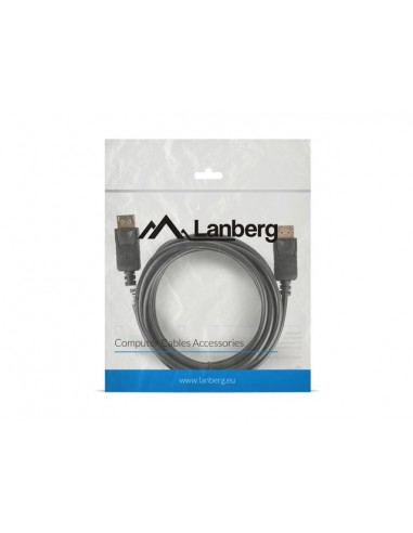 Lanberg CA-DPDP-10CC-0030-BK cable DisplayPort 3 m Negro