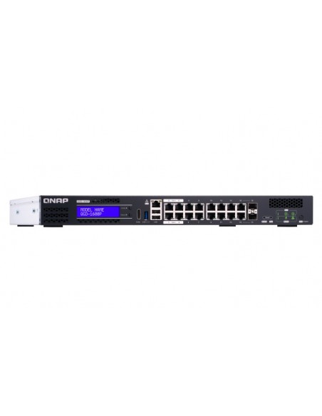 QNAP QGD-1600P Gestionado Gigabit Ethernet (10 100 1000) Energía sobre Ethernet (PoE) 1U Negro, Gris