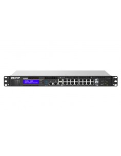 QNAP QGD-1602P Gestionado L2 Gigabit Ethernet (10 100 1000) Energía sobre Ethernet (PoE) 1U Negro, Gris