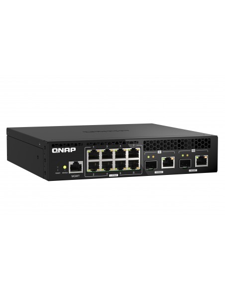 QNAP QSW-M2108R-2C switch Gestionado L2 2.5G Ethernet (100 1000 2500) Energía sobre Ethernet (PoE) Negro