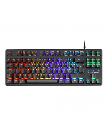 Mars Gaming MKXTKLBES Teclado Mecánico Ultra-compacto TKL RGB Reposamuñecas Switch OUTEMU SQ Azul Idioma Español Mars Gaming MKXTKLBES Teclado Mecánico Ultra-compacto TKL RGB Reposamuñecas Switch OUTEMU SQ Azul Idioma Español