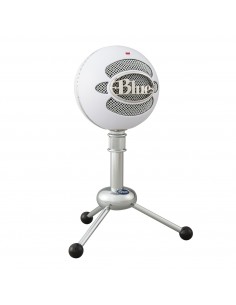 Blue Microphones Snowball Blanco Micrófono de superficie para mesa