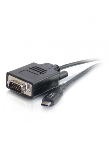 C2G 82387 adaptador de cable de vídeo 0,9 m USB Tipo C VGA (D-Sub) Negro