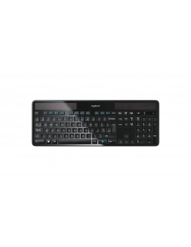 Logitech Wireless Solar Keyboard K750 teclado RF inalámbrico AZERTY Francés Negro