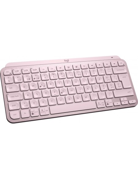 Logitech MX Keys Mini teclado RF Wireless + Bluetooth QWERTZ Suizo Rosa