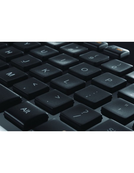 Logitech Wireless Solar Keyboard K750 teclado RF inalámbrico AZERTY Francés Negro