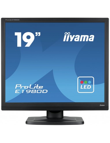 iiyama ProLite E1980D-B1 LED display 48,3 cm (19") 1280 x 1024 Pixeles XGA Negro