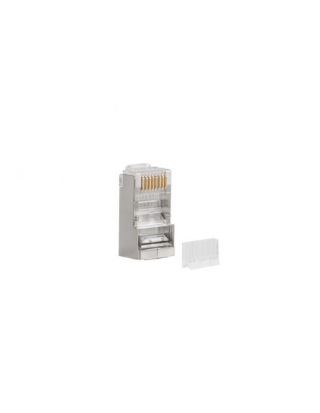 Lanberg PLS-6020 conector RJ-45 Acero inoxidable, Transparente