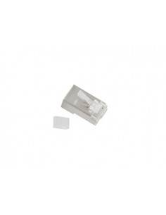 Lanberg PLS-6020 conector RJ-45 Acero inoxidable, Transparente 2