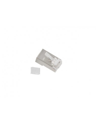Lanberg PLS-6020 conector RJ-45 Acero inoxidable, Transparente