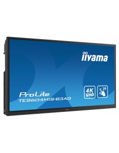 iiyama TE8604MIS-B3AG pantalla de señalización Panel plano interactivo 2,18 m (86") Wifi 400 cd   m² 4K Ultra HD Negro Pantalla