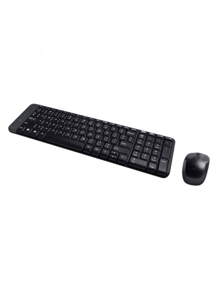 Logitech Wireless Combo MK220 teclado Ratón incluido RF inalámbrico QWERTZ Checa Negro