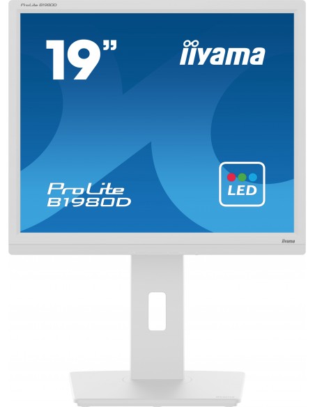 iiyama ProLite B1980D-W5 pantalla para PC 48,3 cm (19") 1280 x 1024 Pixeles SXGA LCD Blanco