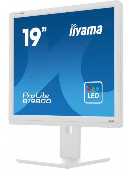 iiyama ProLite B1980D-W5 pantalla para PC 48,3 cm (19") 1280 x 1024 Pixeles SXGA LCD Blanco