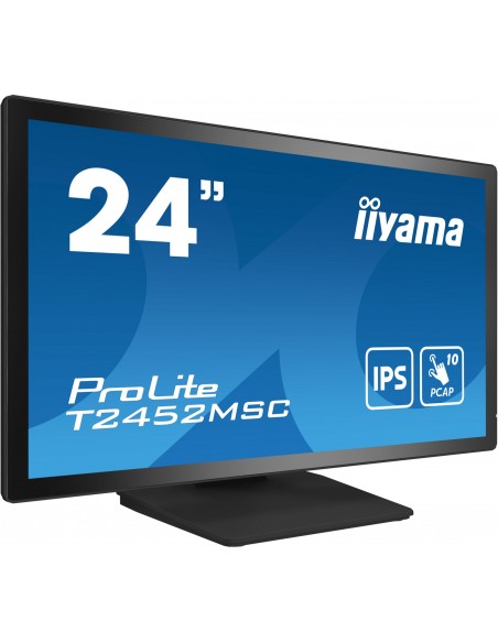 iiyama ProLite T2452MSC-B1 pantalla para PC 60,5 cm (23.8") 1920 x 1080 Pixeles Full HD LCD Pantalla táctil Multi-usuario Negro
