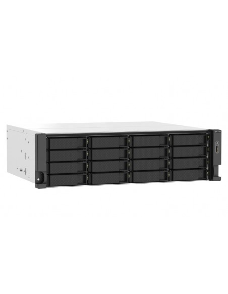 QNAP TS-1673AU-RP-16G servidor de almacenamiento NAS Bastidor (3U) Ethernet Negro, Gris V1500B