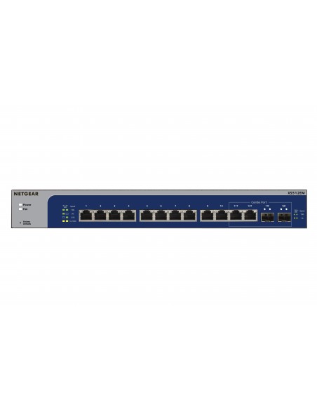 NETGEAR XS512EM Gestionado L2 10G Ethernet (100 1000 10000) 1U Azul, Gris
