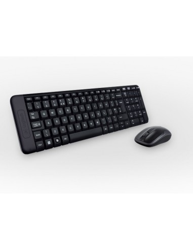 Logitech Wireless Combo MK220 teclado Ratón incluido USB Portugués Negro