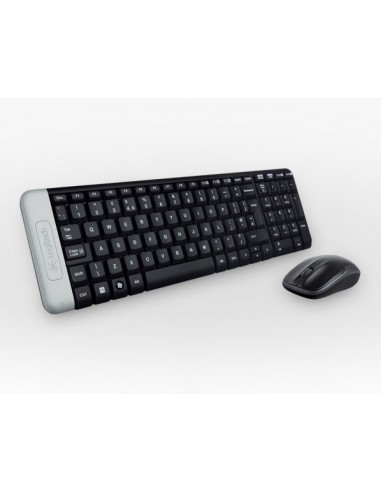 Logitech Wireless Combo MK220 teclado Ratón incluido USB Portugués Negro