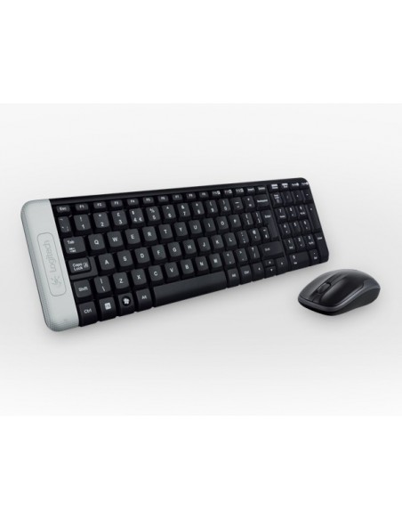 Logitech Wireless Combo MK220 teclado Ratón incluido USB Portugués Negro