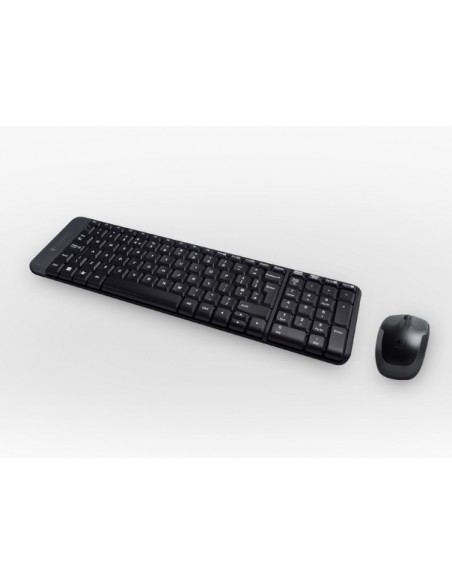 Logitech Wireless Combo MK220 teclado Ratón incluido USB Portugués Negro