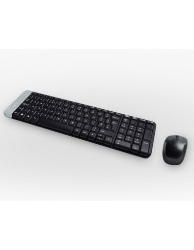 Logitech Wireless Combo MK220 teclado Ratón incluido USB Portugués Negro