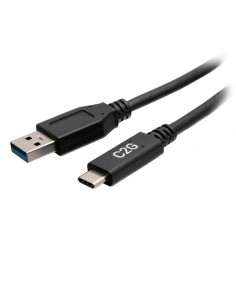 C2G Cable USB-A macho a USB-C® macho de 0,5 mm (1,5 ft) - USB 3.2 Gen 1 (5 Gbps)