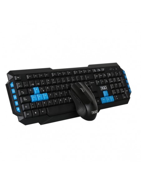 3GO COMBODRILEH2 teclado Ratón incluido USB QWERTY Negro