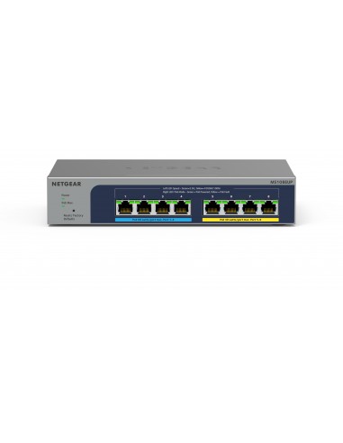 NETGEAR 8-port Ultra60 PoE++ Multi-Gigabit (2.5G) Ethernet Plus Switch Gestionado L2 L3 2.5G Ethernet (100 1000 2500) Energía