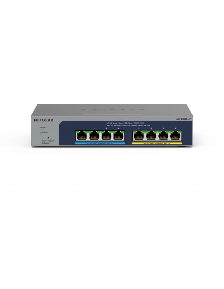 NETGEAR 8-port Ultra60 PoE++ Multi-Gigabit (2.5G) Ethernet Plus Switch Gestionado L2 L3 2.5G Ethernet (100 1000 2500) Energía
