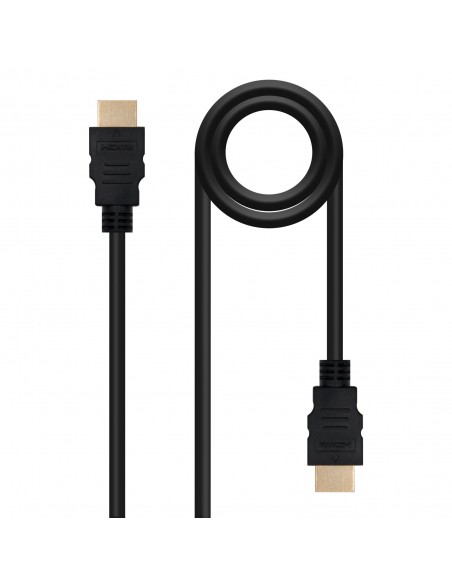 Nanocable Cable HDMI V1.4 Alta Velocidad   HEC), A M-A M, Negro, 1 m Nanocable Cable HDMI V1.4 Alta Velocidad   HEC), A M-A M, Negro, 1 m