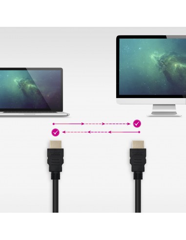 Nanocable Cable HDMI V1.4 Alta Velocidad   HEC), A M-A M, Negro, 1 m