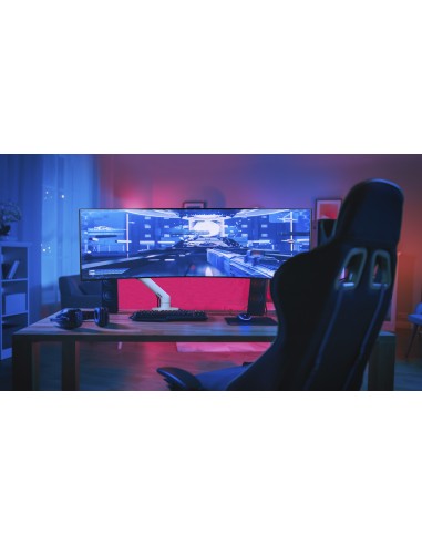 Ergotron HX Series 45-647-224 soporte para monitor 124,5 cm (49") Negro Escritorio