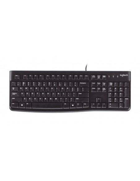 Logitech K120 Corded Keyboard teclado USB QWERTY Español Negro