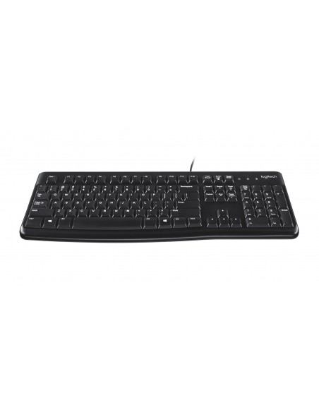 Logitech K120 Corded Keyboard teclado USB QWERTY Español Negro