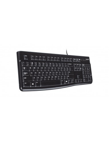Logitech K120 Corded Keyboard teclado USB QWERTY Español Negro