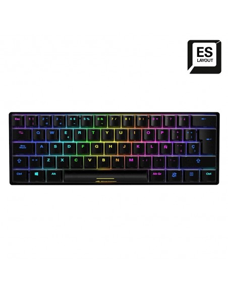 Sharkoon SGK50 S4 teclado USB QWERTY Español Negro